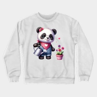 Valentine Love Panda Bear Crewneck Sweatshirt